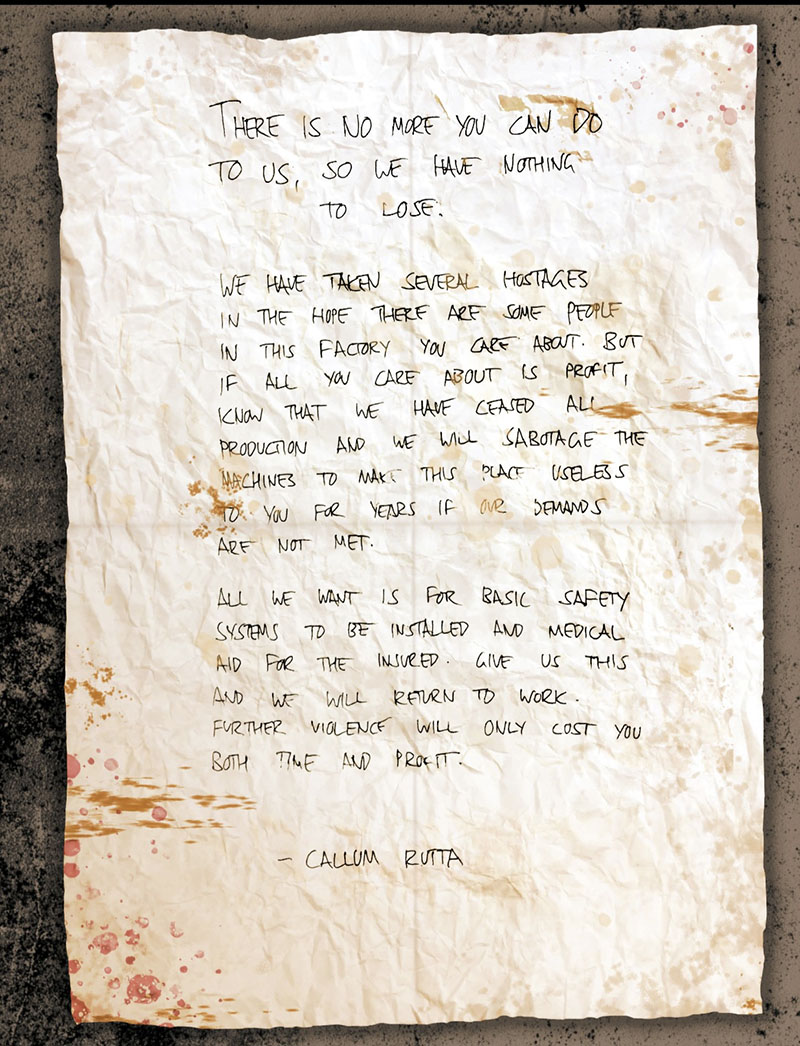 Callum Ruta's demands