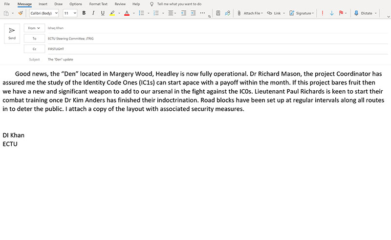 The Den Update Email