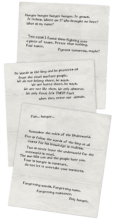 Papers found on a feral vampire