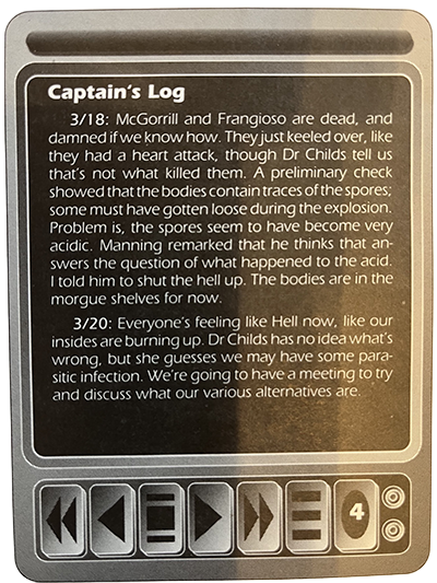 Captains Log 4